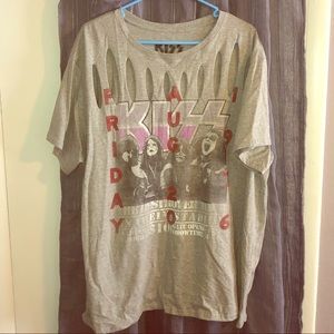 KISS cotton graphic t